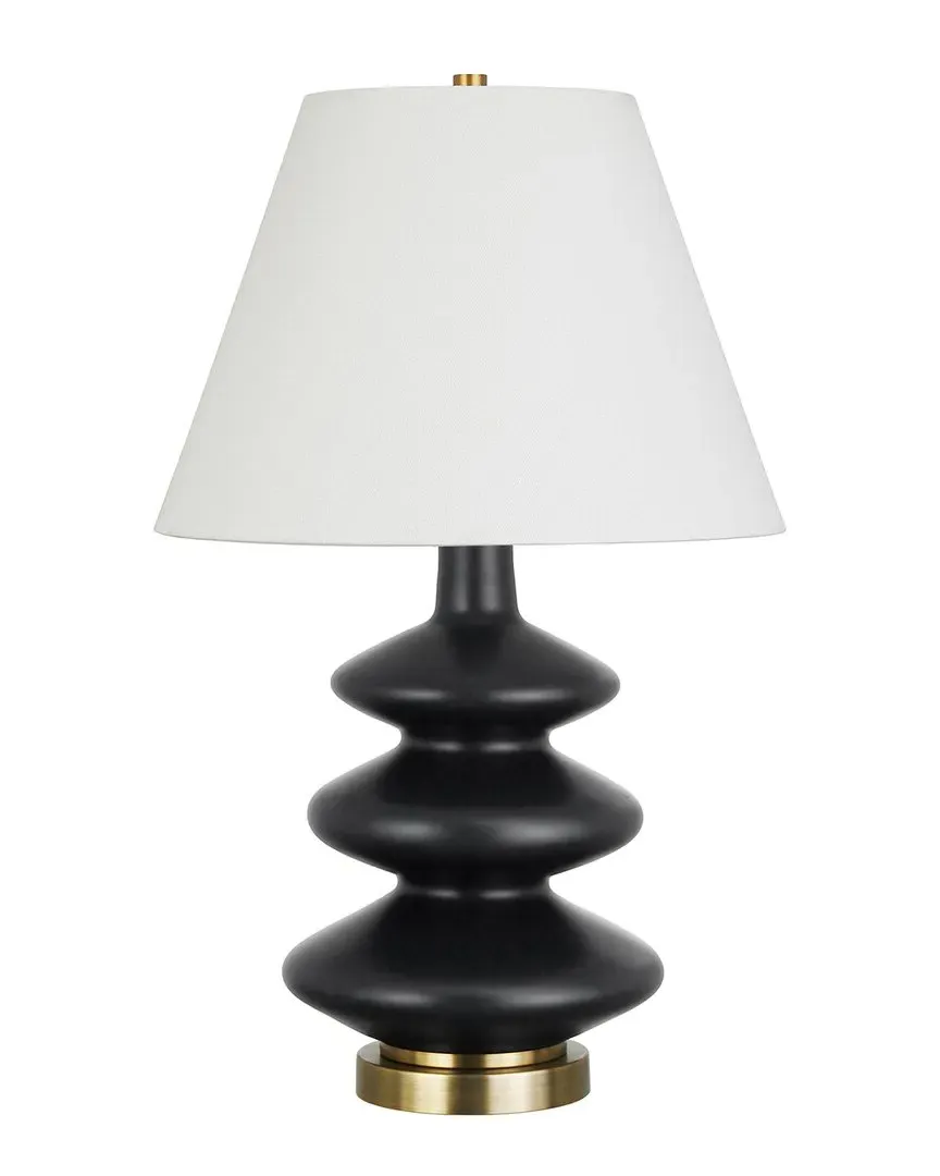 Carleta Triple Gourd Table Lamp - Black, Glass image