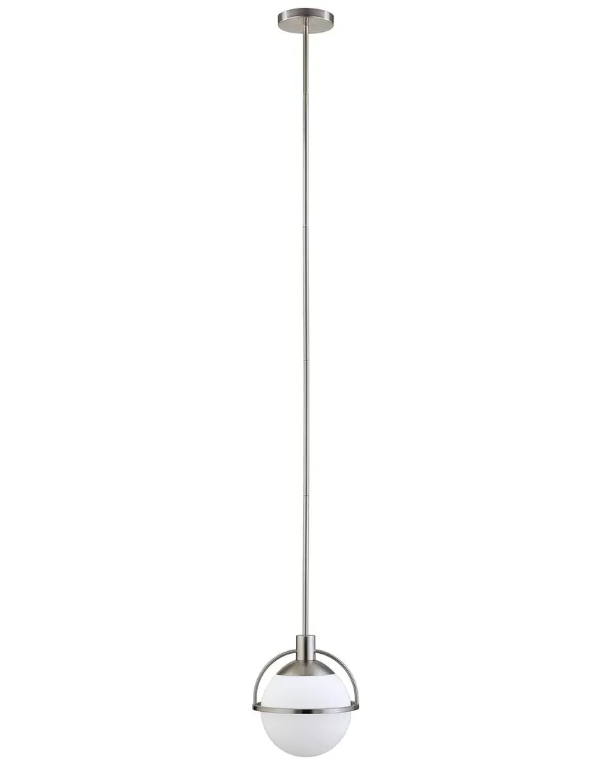 Cieonna Globe Pendant Light with Glass Shade - Silver image