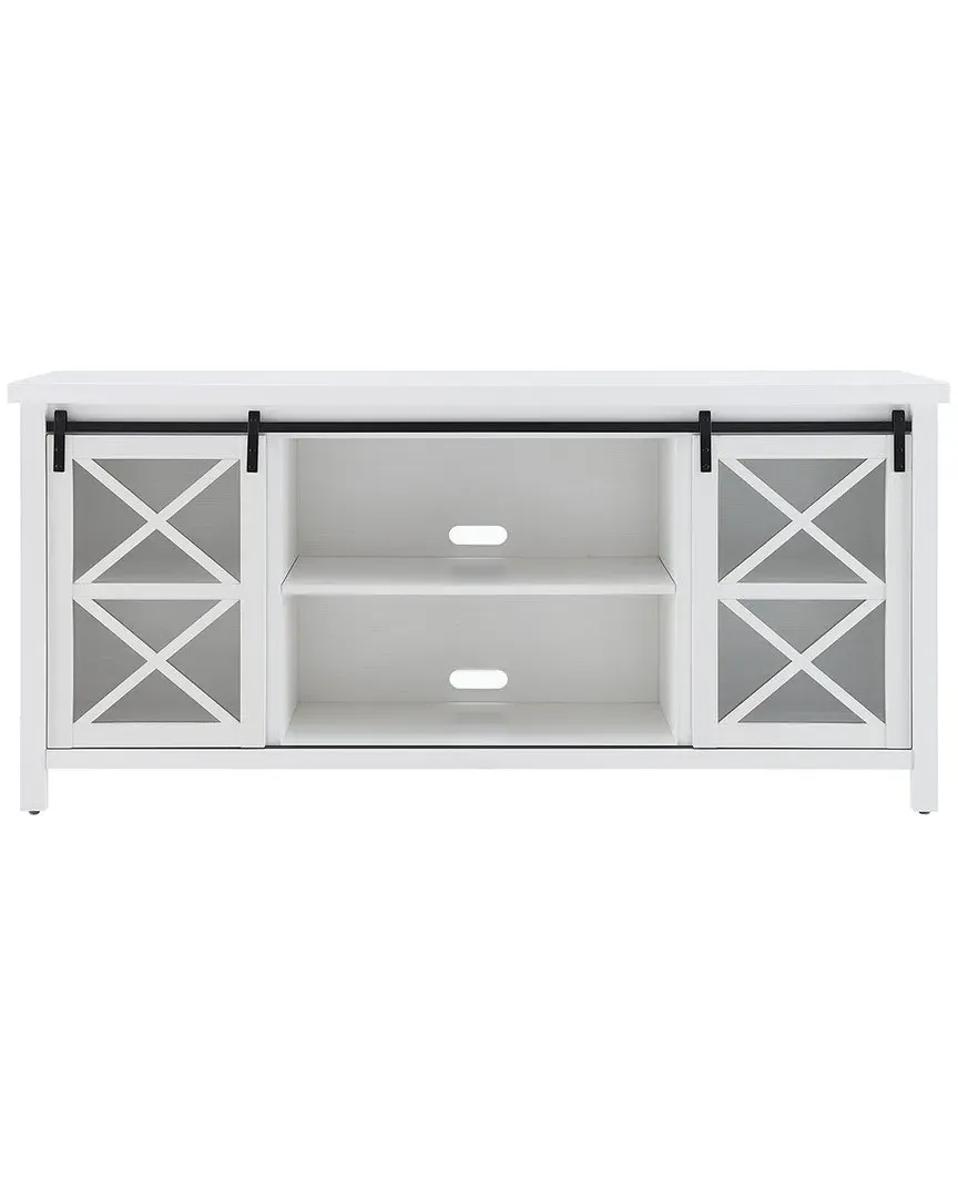 Clementine Rectangular TV Stand for TVs up to 75in - White