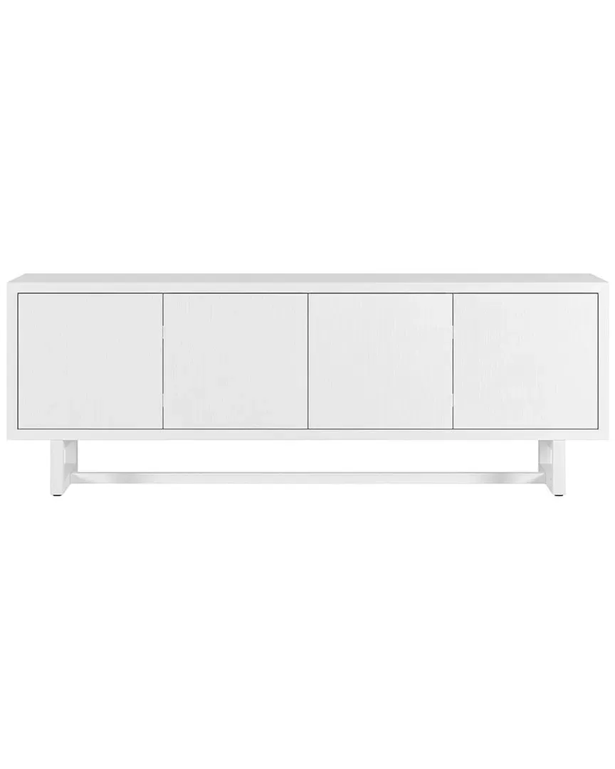 Cutler Rectangular TV Stand for TVs up to 75in - White