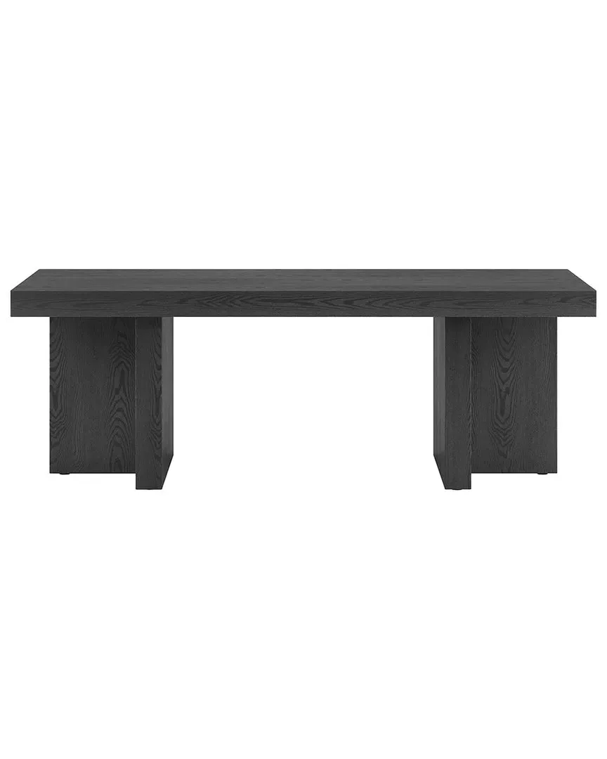 Dimitra Rectangular Coffee Table - Black Grain, MDF