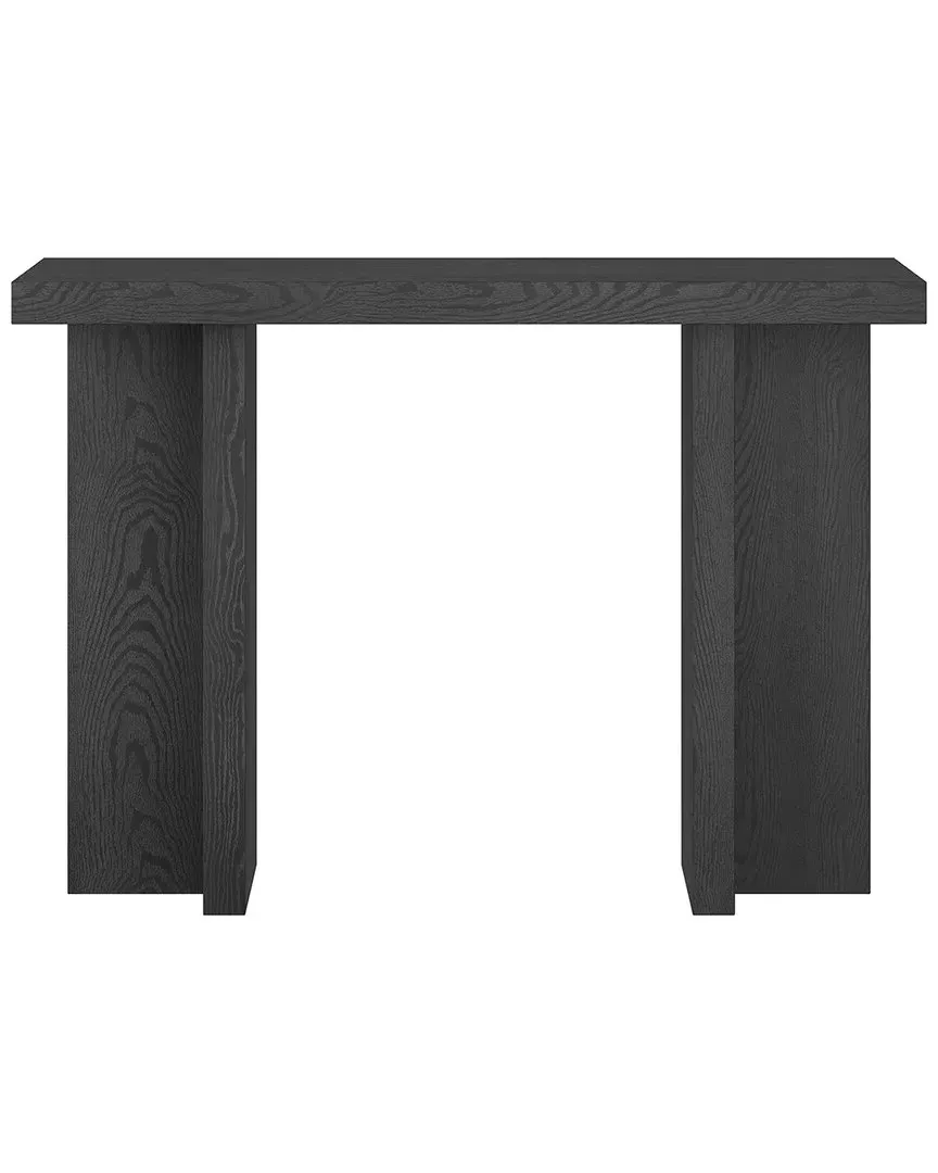 Dimitra Rectangular Console Table - Black Grain, MDF