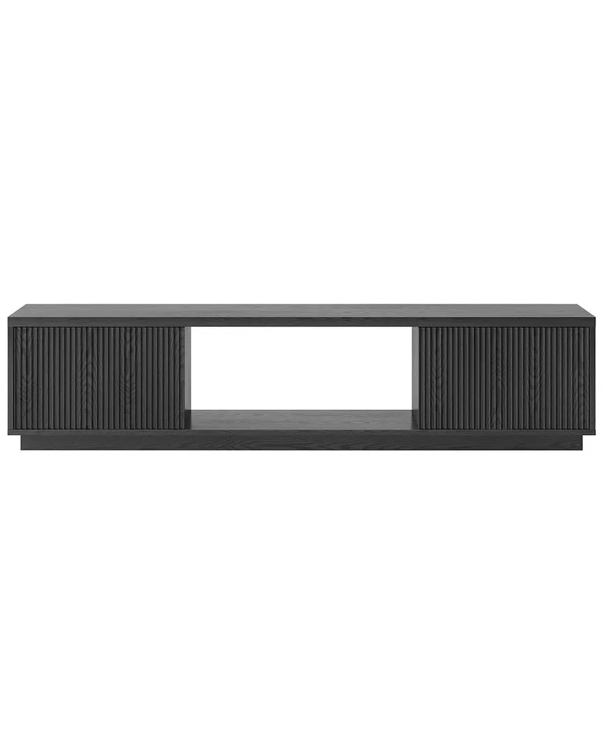 Dorian Rectangular TV Stand for TVs up to 78in - Black Grain