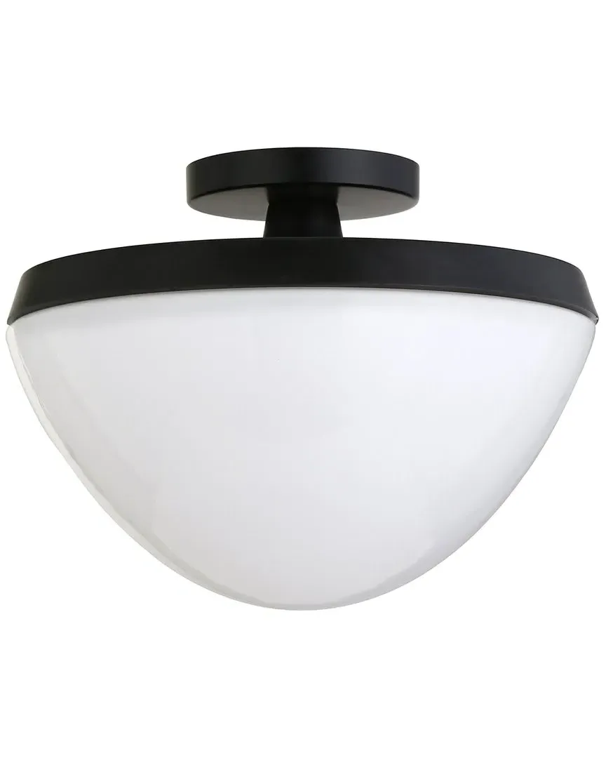 Durant Semi Flush Mount Ceiling Light - Black, Metal image