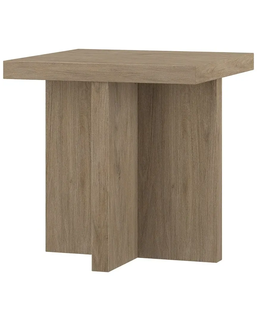 Elna 22in Square Side Table - Antiqued Gray Oak image