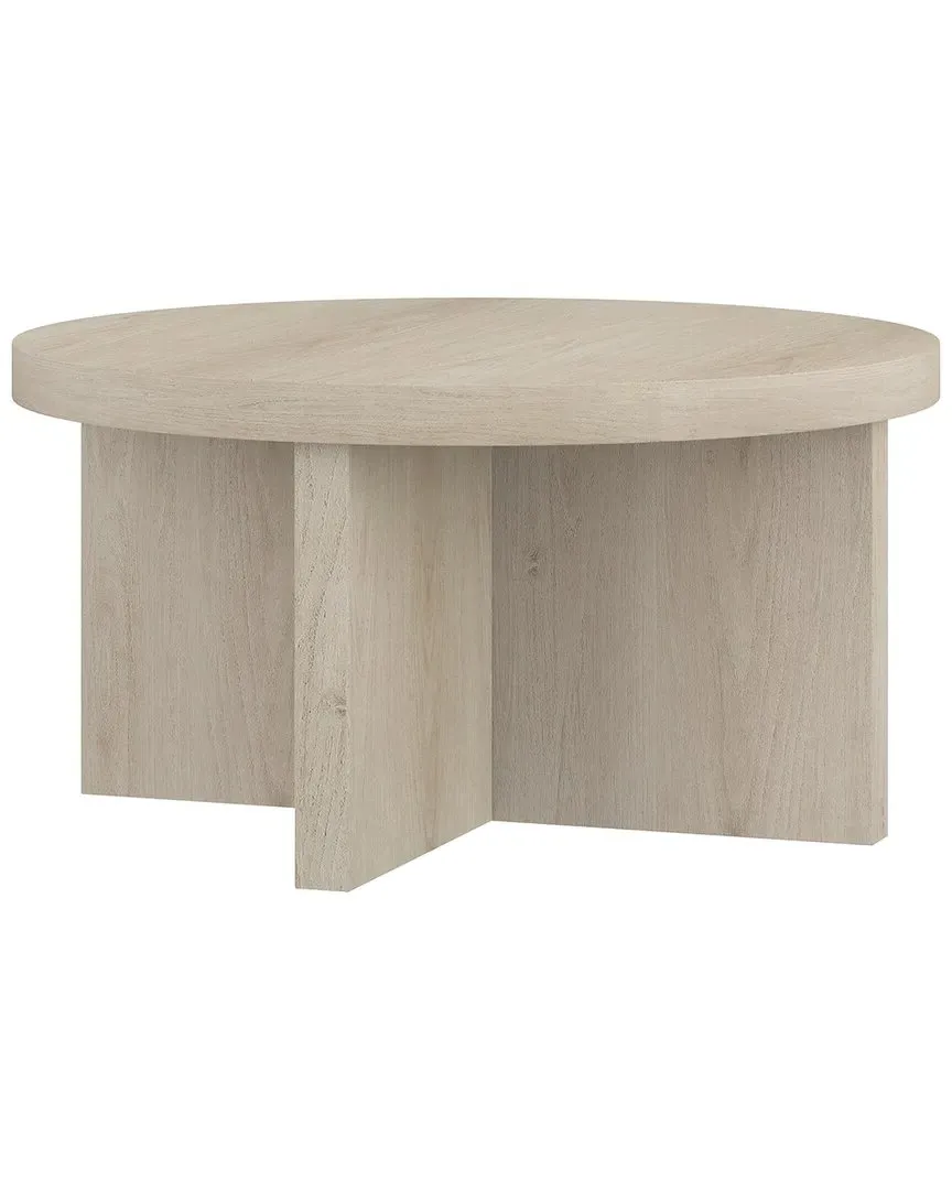 Elna Round Coffee Table - Alder White, MDF image