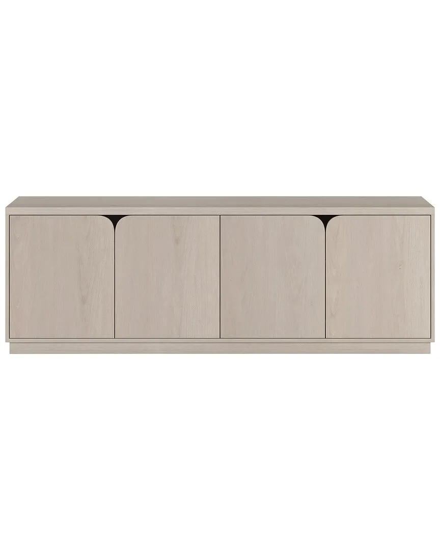 Fitzroy Rectangular TV Stand for TVs up to 78in - Alder White image
