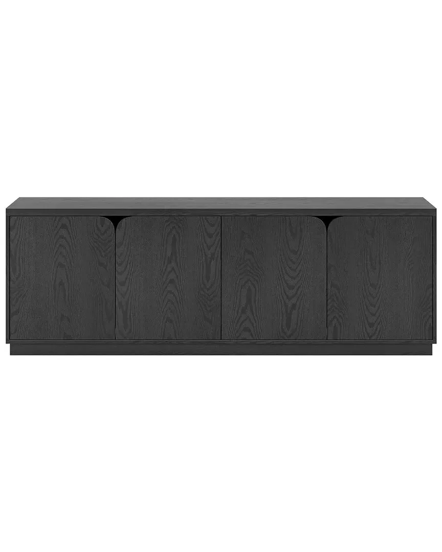 Fitzroy Rectangular TV Stand for TVs up to 78in - Black Grain
