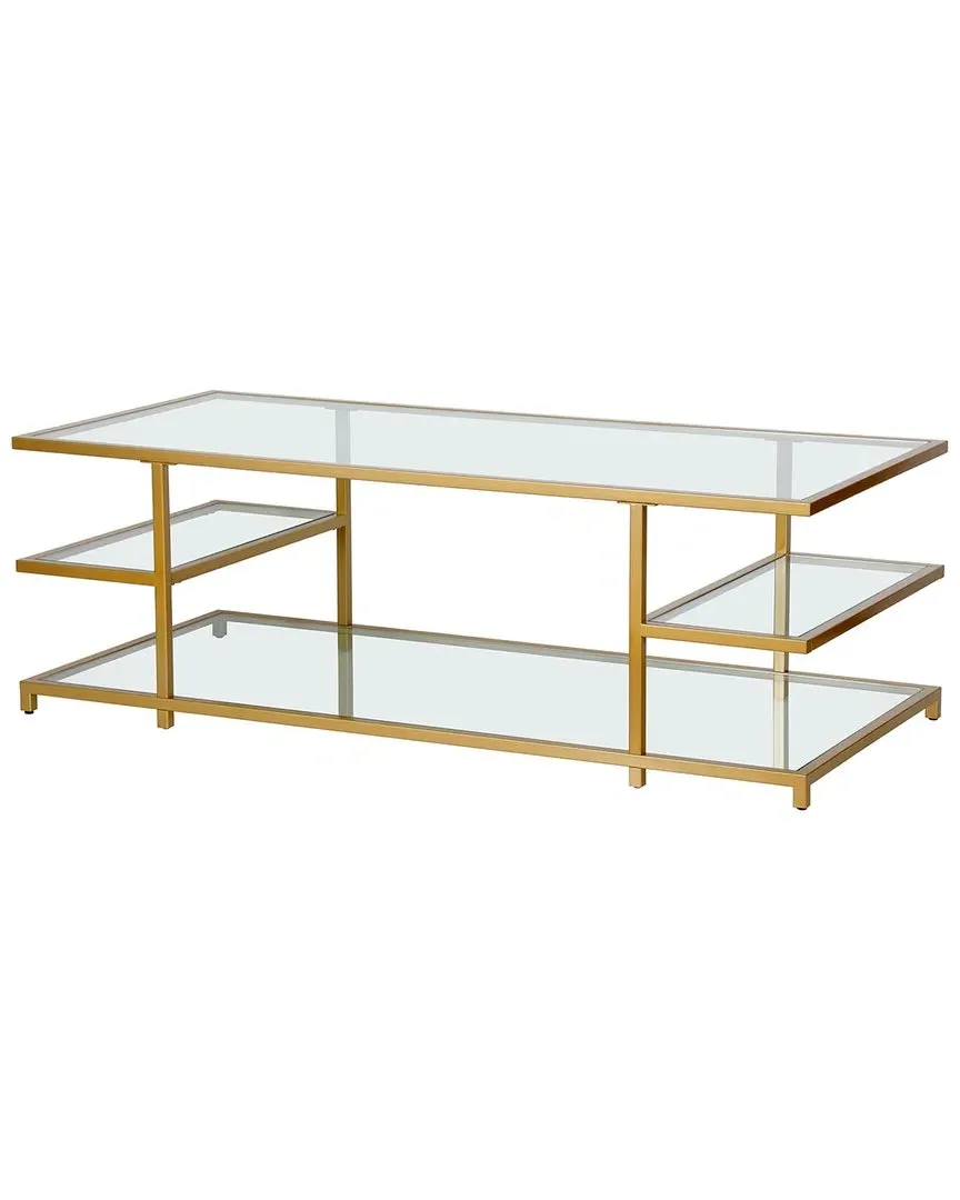 Greenwich Rectangular Coffee Table - Gold, Metal