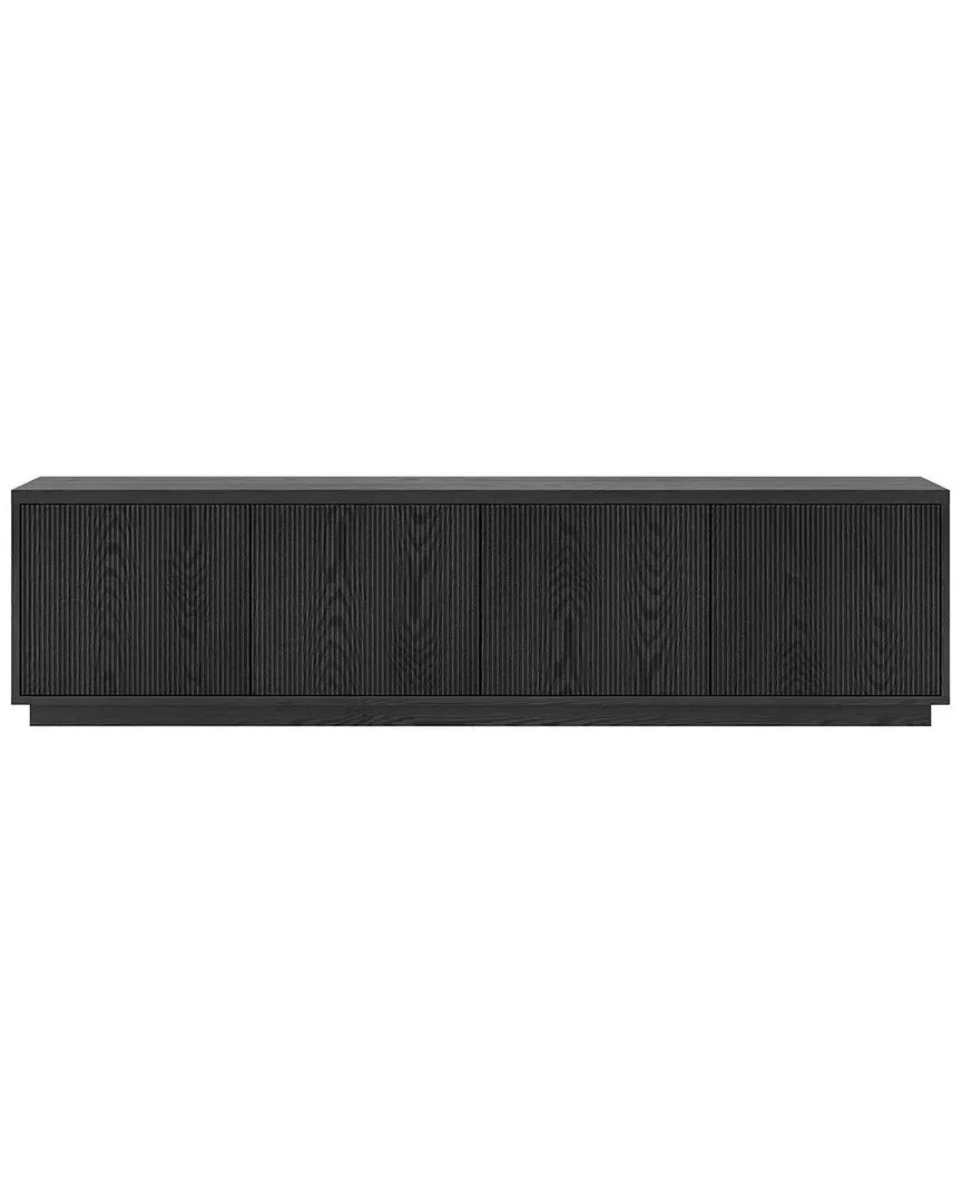 Hanson Rectangular TV Stand for TVs up to 85in - Black Grain