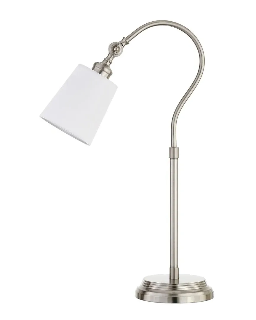 Harland Arc Table Lamp - Silver, Metal