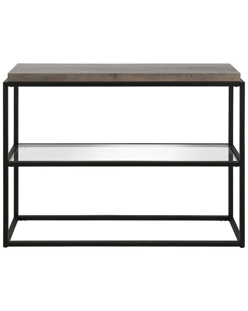 Hector 42in Rectangular Console Table - Bronze, Oak