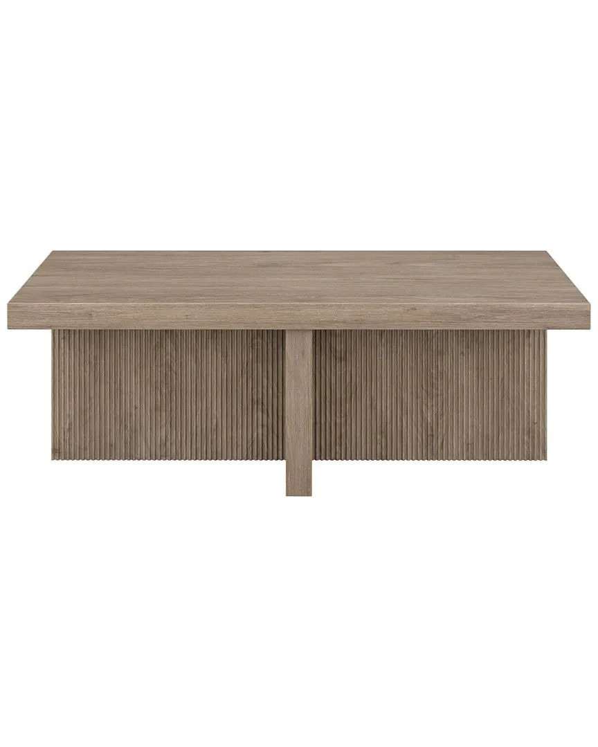 Holm Rectangular Coffee Table - Antiqued Gray Oak