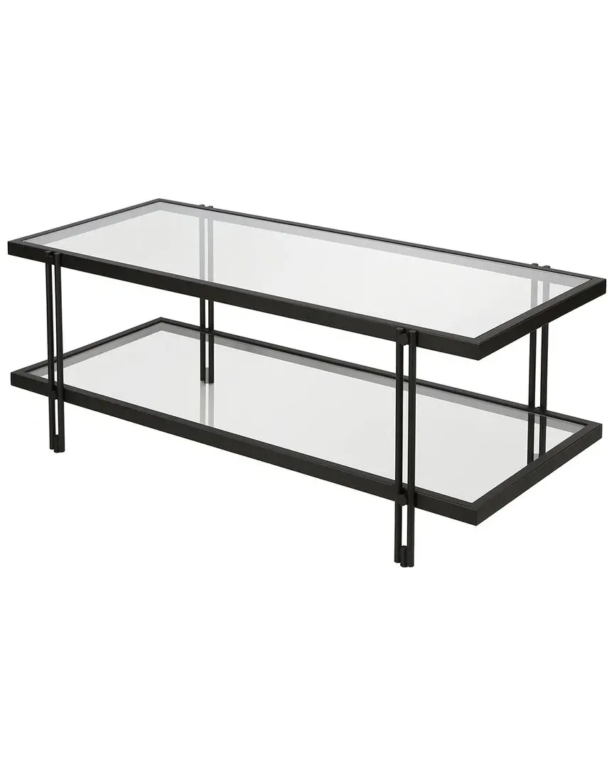 Inez 45in Rectangular Coffee Table with Shelf - Bronze image