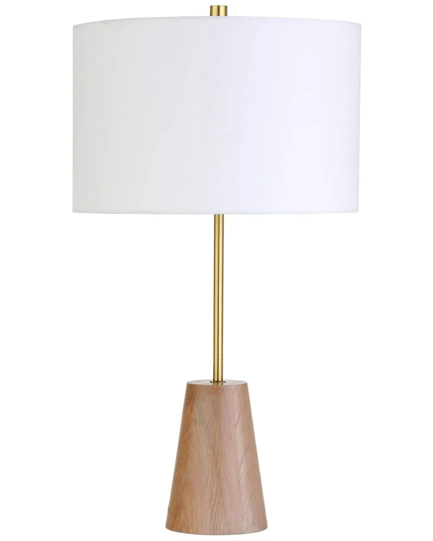 Killian Table Lamp - Brass, Limed Oak image