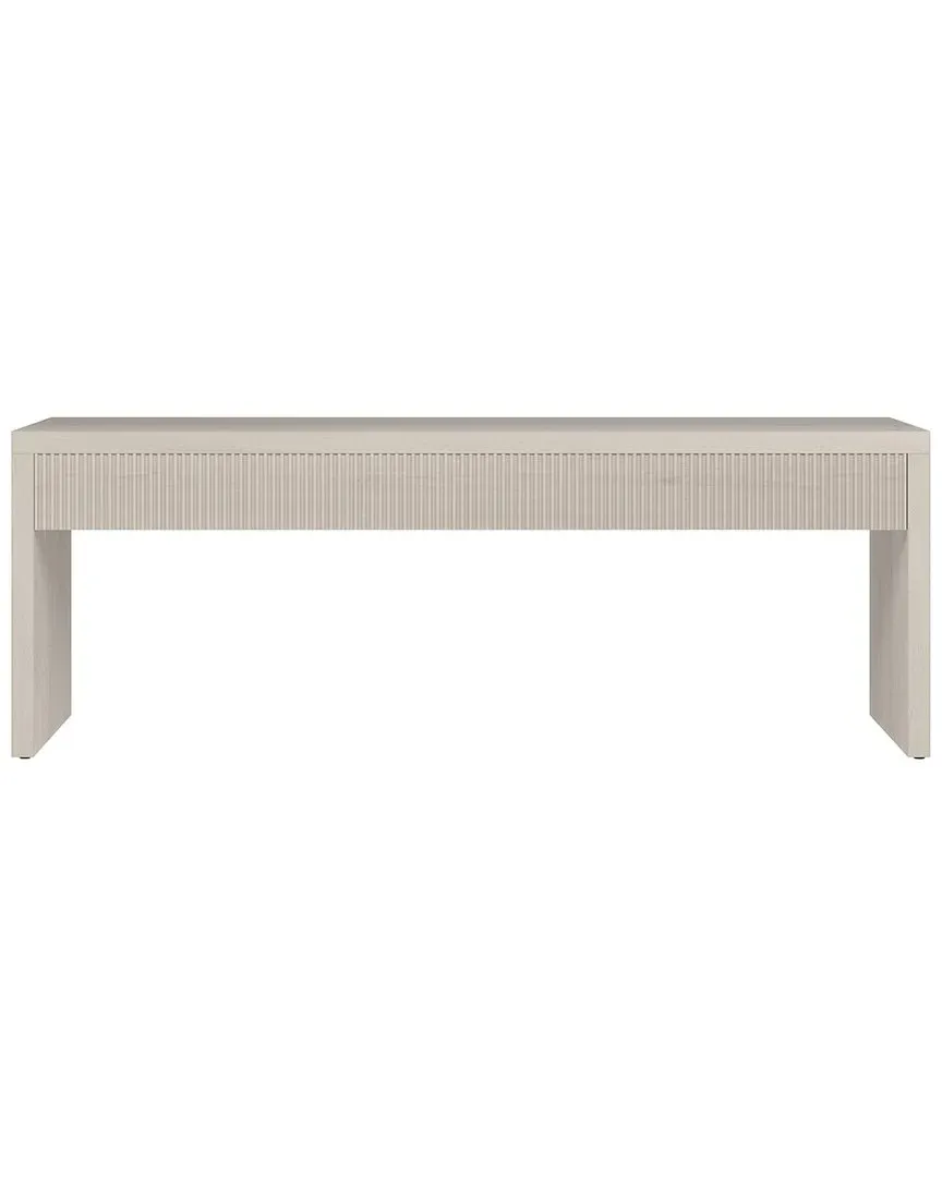 Lawrence 48in Rectangular Coffee Table - Alder White, MDF