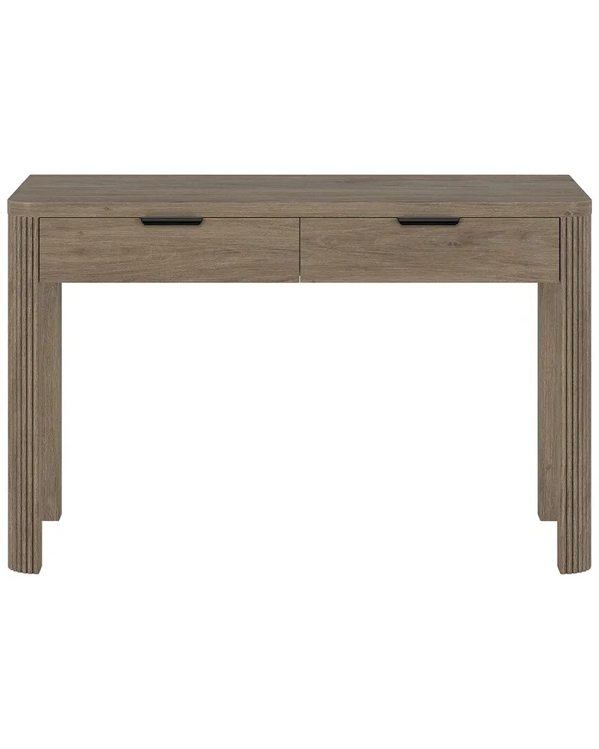 Lonsdale 48in Rectangular Desk with Storage - Gray Oak, MDF