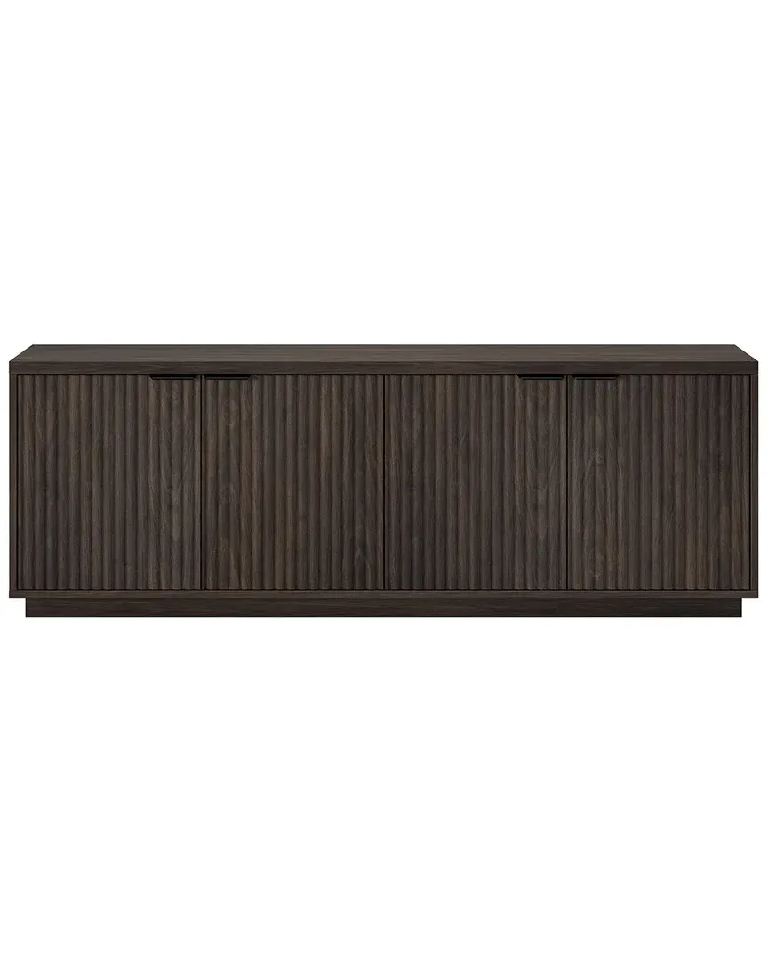 Mansfield Rectangular TV Stand with Storage - Alder Brown image