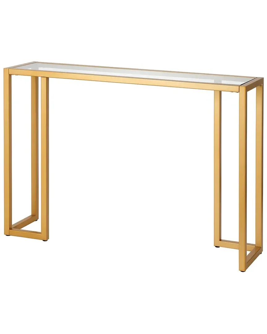 Oscar 42in Rectangular Console Table - Brass image