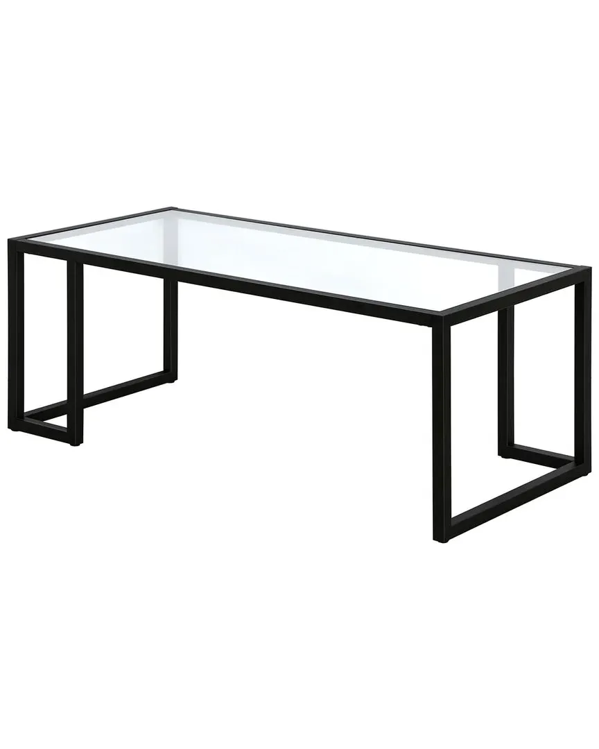 Oscar 45in Rectangular Coffee Table - Blackened Bronze, Steel image