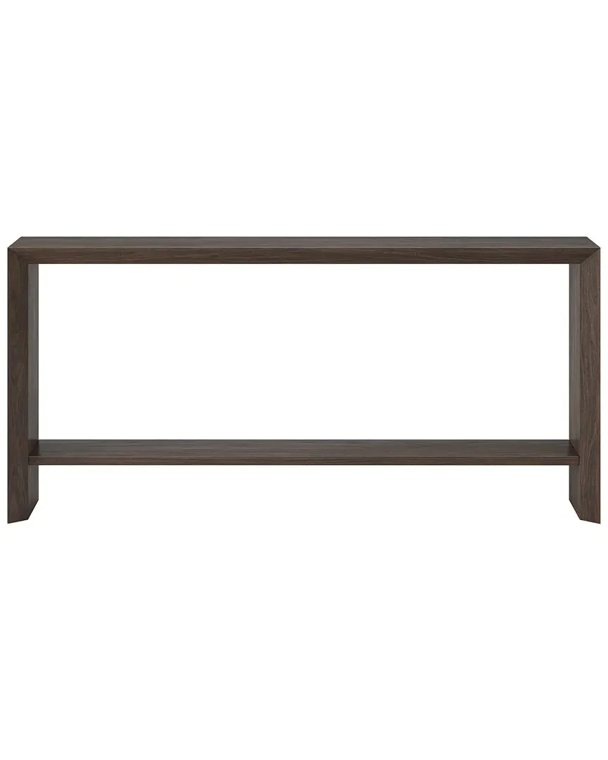 Osman 64in Rectangular Console Table with Storage - Alder Brown image