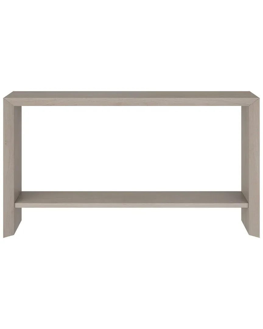 Osman Rectangular Console Table with Storage - Gray, MDF