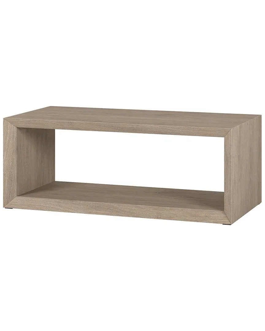 Osmond Rectangular Coffee Table with Shelf - Grey, MDF image