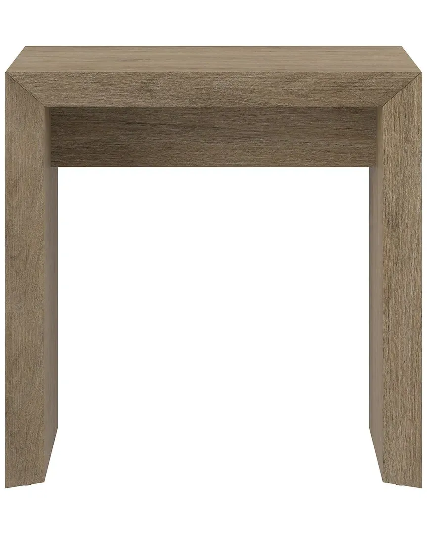 Oswin Rectangular Side Table - Antiqued Gray Oak image