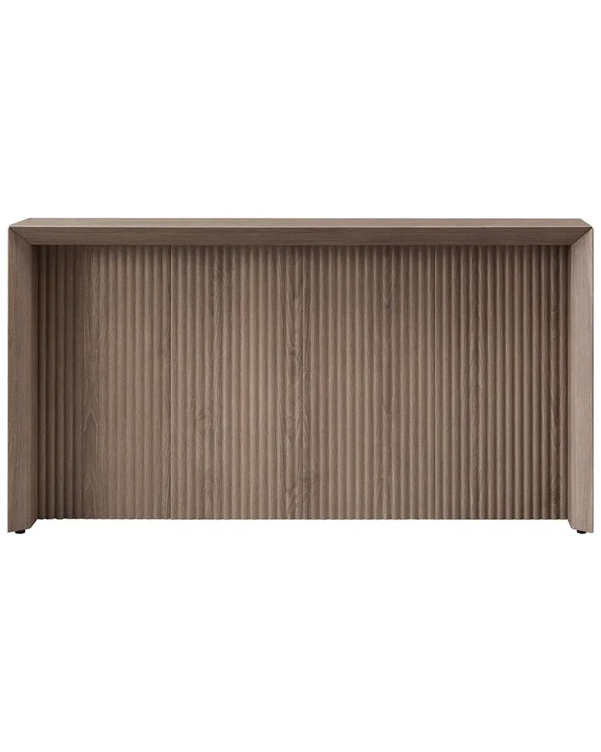 Piedmont Rectangular Console Table - Antiqued Gray Oak