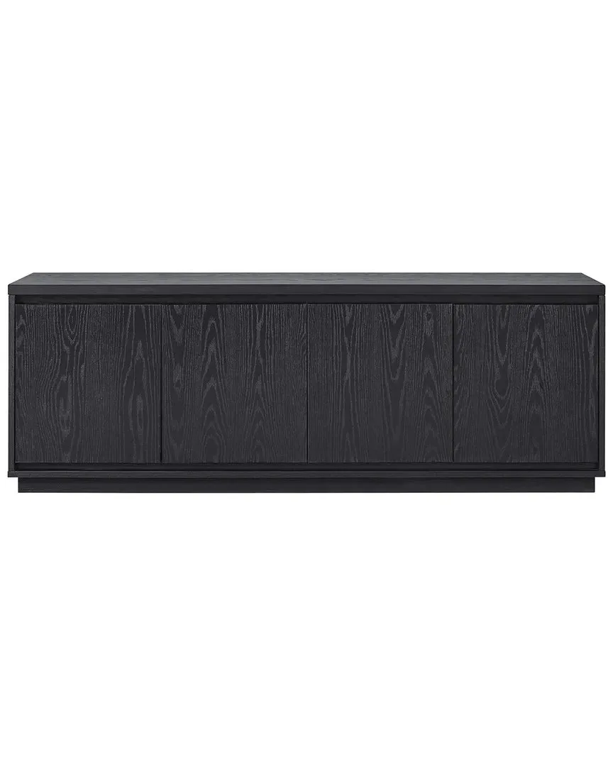 Presque Rectangular TV Stand for 75in TVs - Black, MDF image