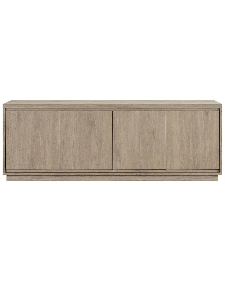 Presque Rectangular TV Stand for 75in TVs - Grey, MDF