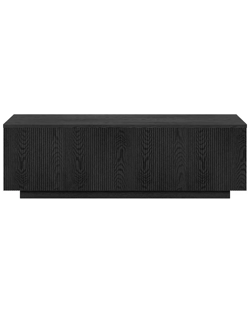 Reyes 48in Rectangular Coffee Table - Black Grain, MDF