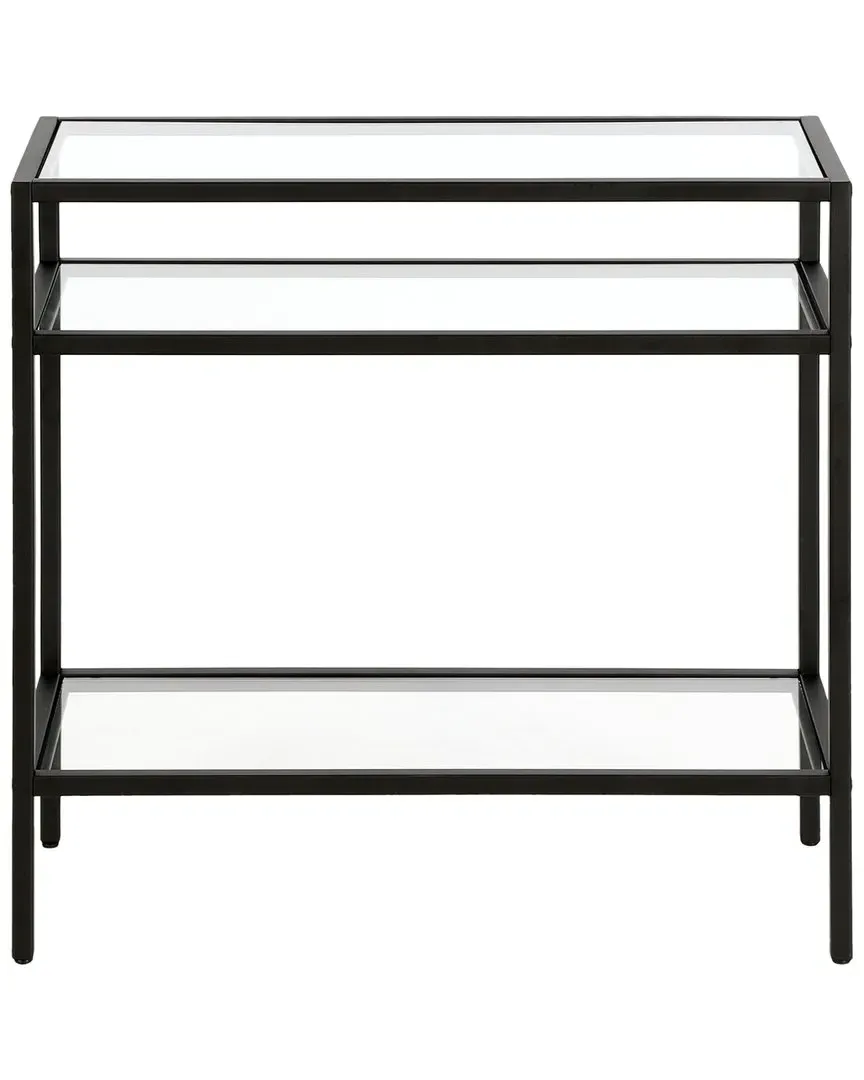 Sivil Rectangular Side Table - Black, Steel image