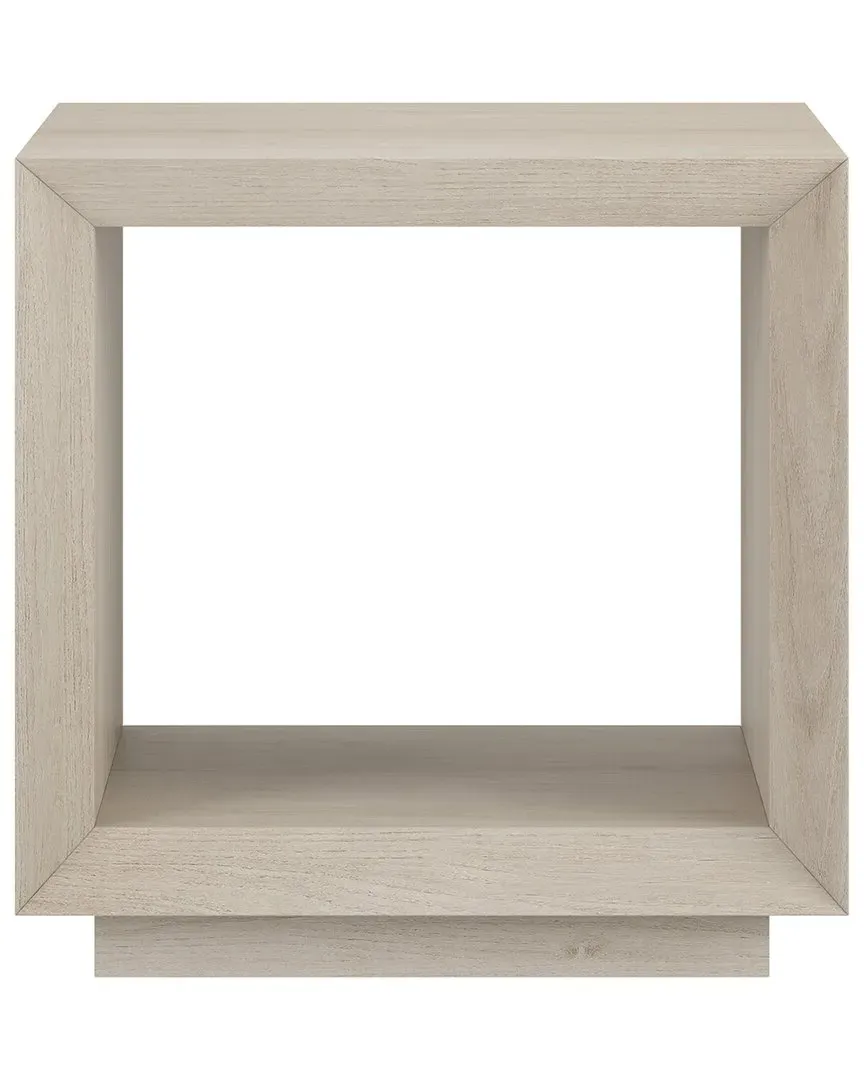Tannen 22in Rectangular Side Table with Storage - Alder White image