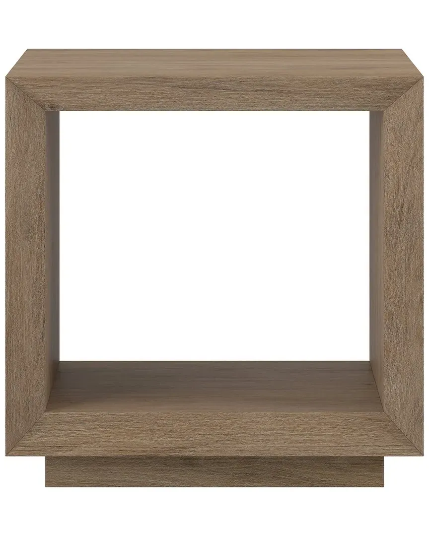 Tannen 22in Rectangular Side Table with Storage - Gray Oak