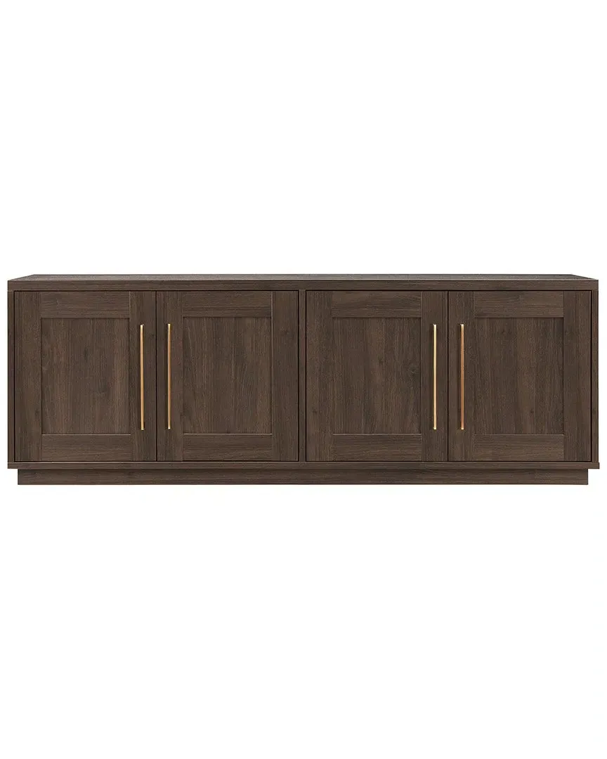 Tillman Rectangular TV Stand - Brown, MDF