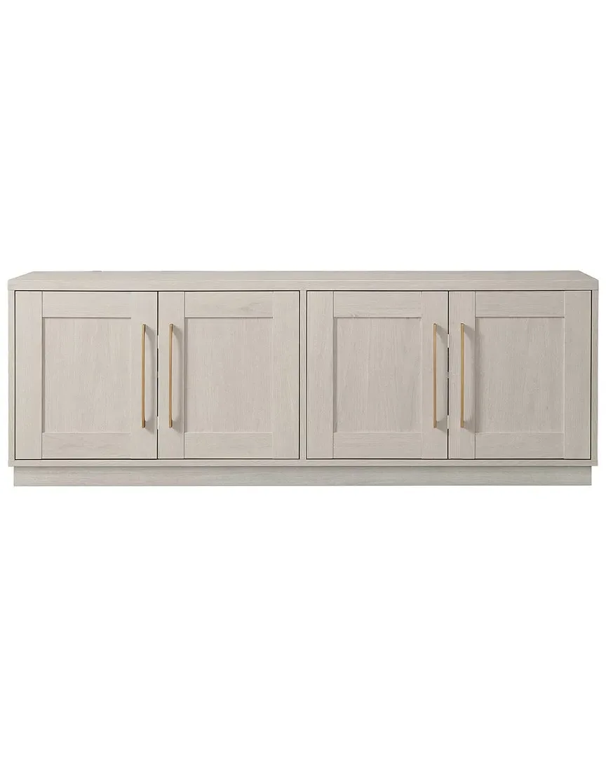 Tillman Rectangular TV Stand - White, MDF