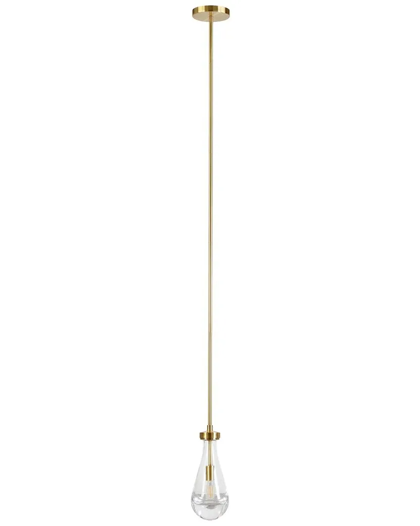 Twyla Teardrop Pendant Light - Brass, Glass