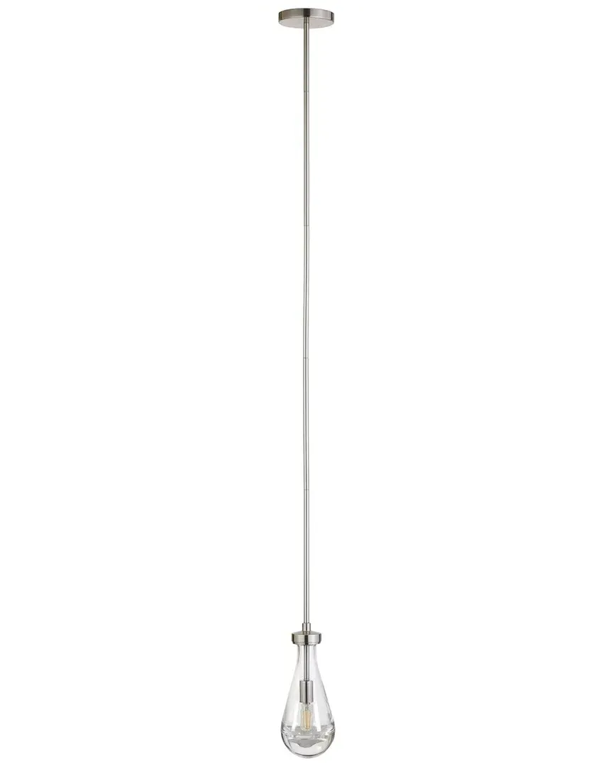 Twyla Teardrop Pendant Light - Silver, Glass