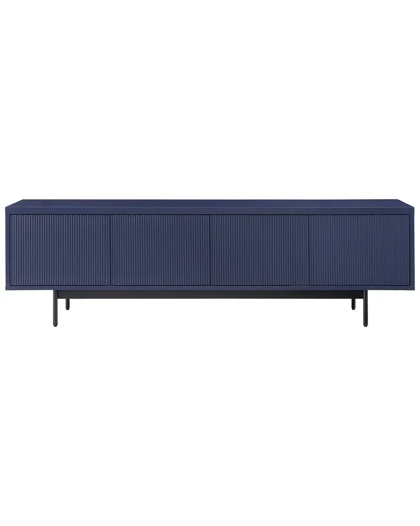 Whitman Rectangular TV Stand for 75in TVs - Dark Blue image