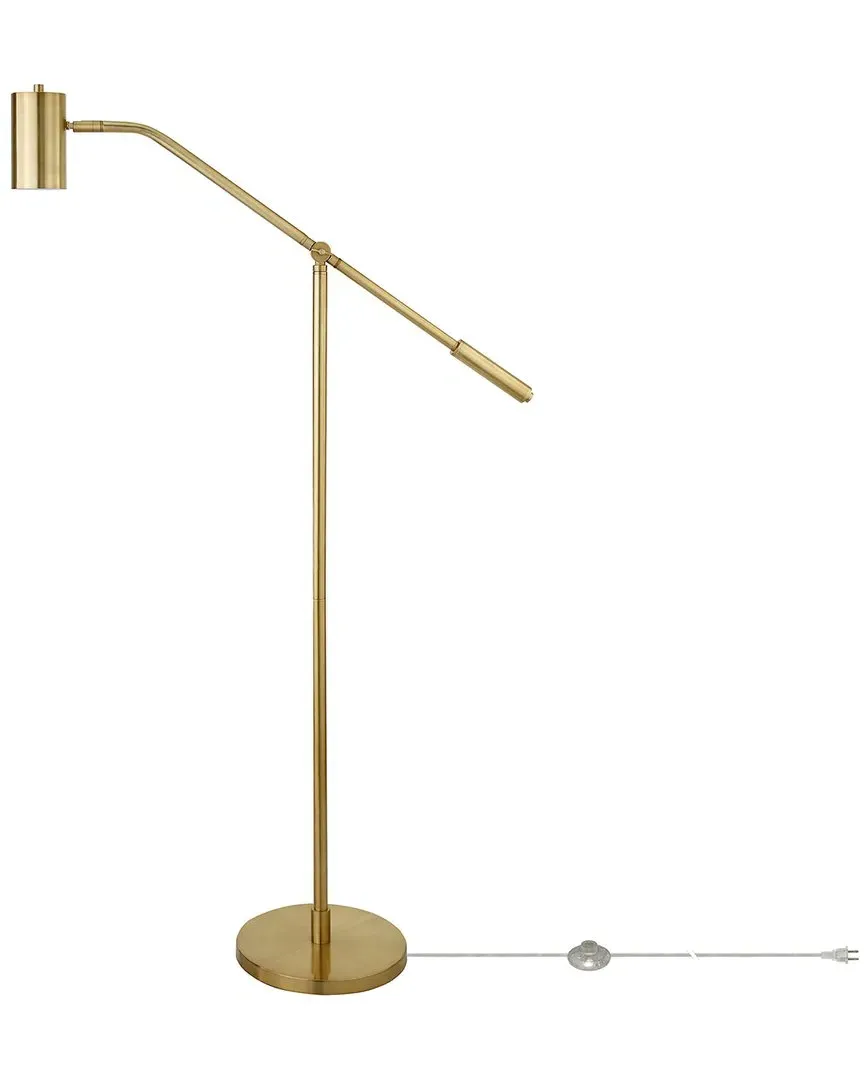 Willis Pharmacy Floor Lamp with Boom Arm - Gold, Brass image