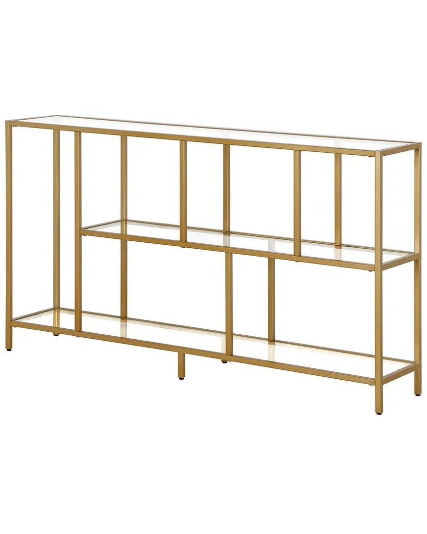 Winthrop 52In Rectangular Console Table - Gold, Glass