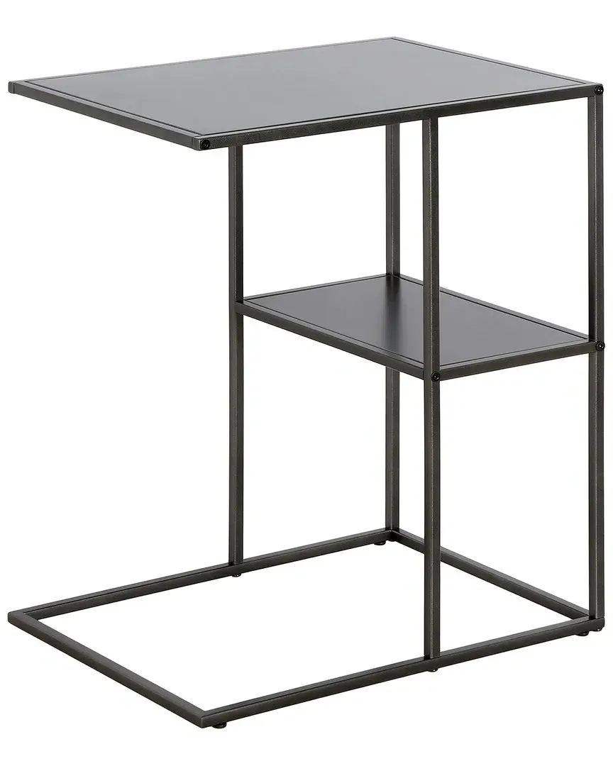Winthrop Rectangular Side Table - Gunmetal Gray, Steel image