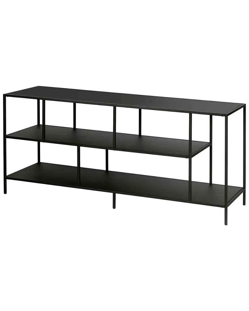 Winthrop Three Shelf TV Stand - Black, Steel image