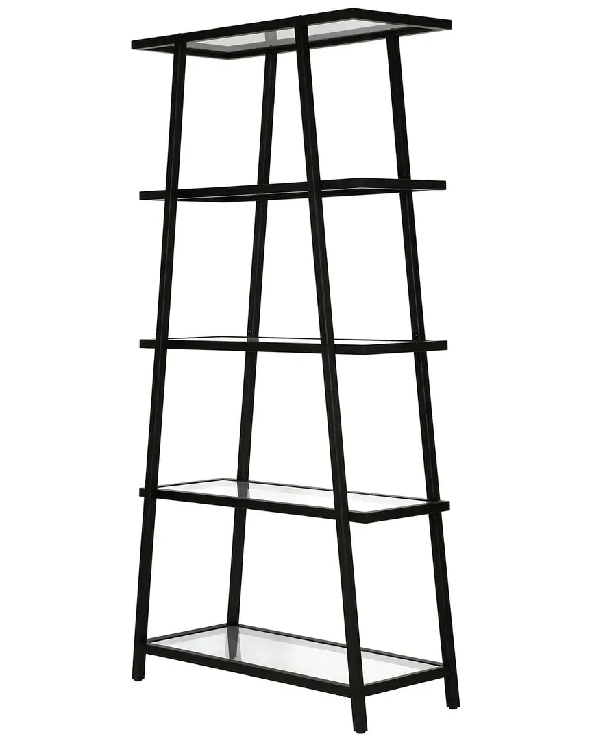 Yair 70in Rectangular Bookcase - Blackened Bronze, Metal image