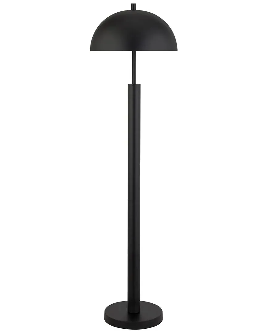 York 58" Tall Floor Lamp with Metal Shade - Black image