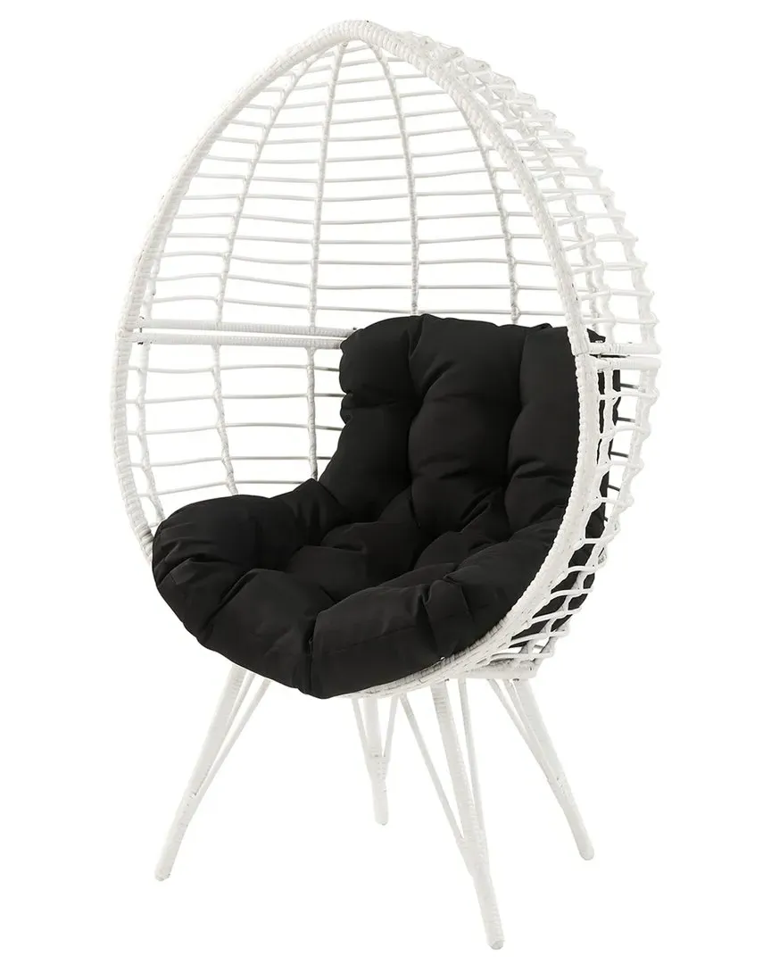 Glazed Patio Lounge Chair - Wicker