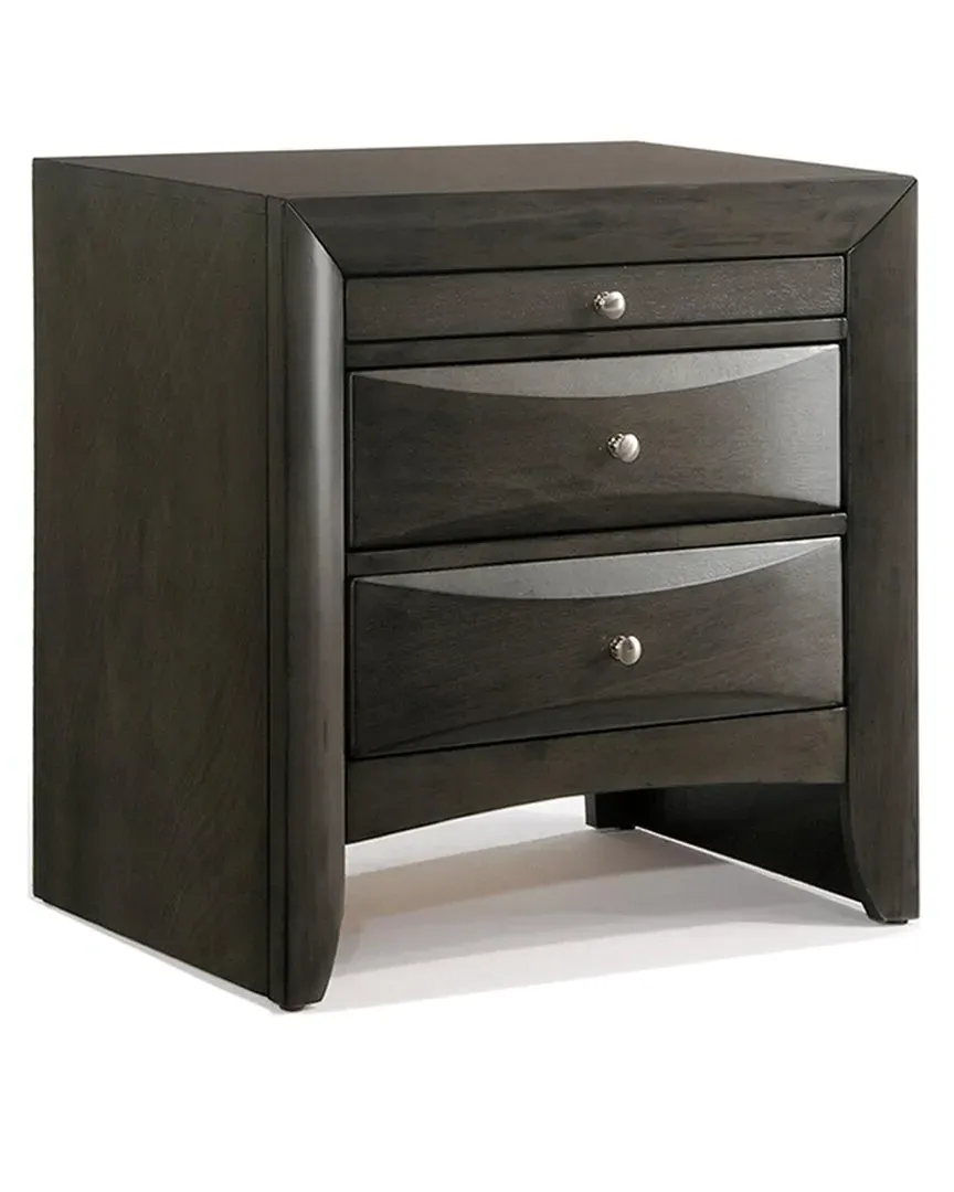 Ireland Storage Nightstand - Grey, Oak image