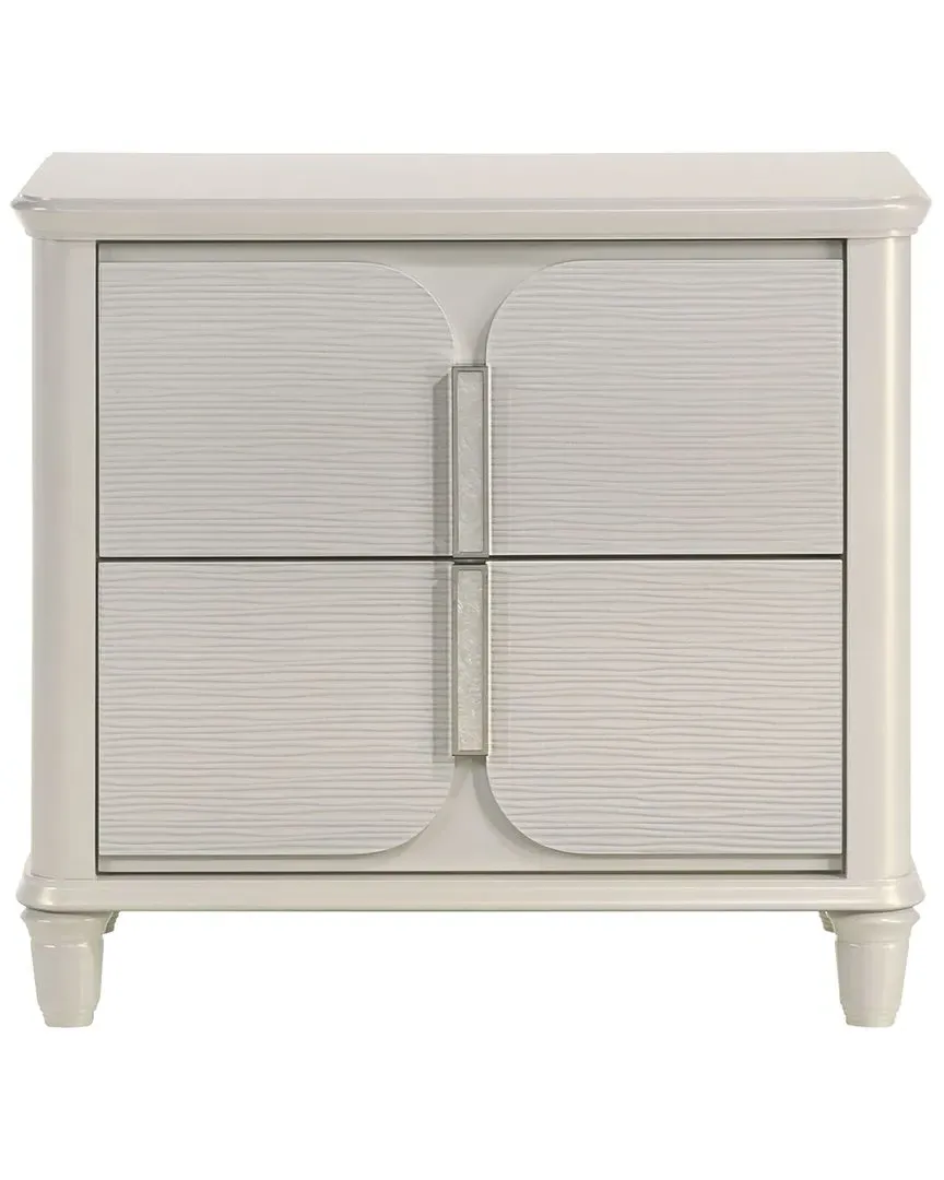 Laveda 2-Drawer Nightstand - Pearl White image