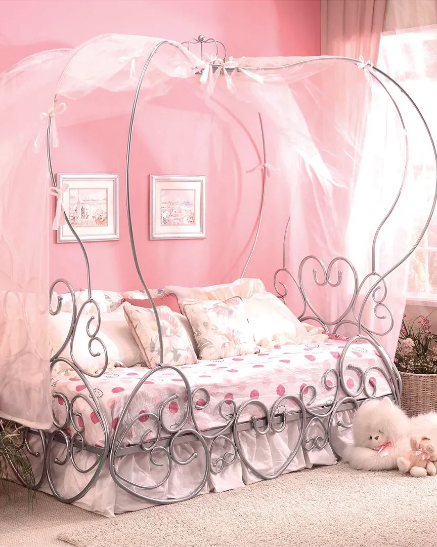 Priya Twin Bed - Silver image